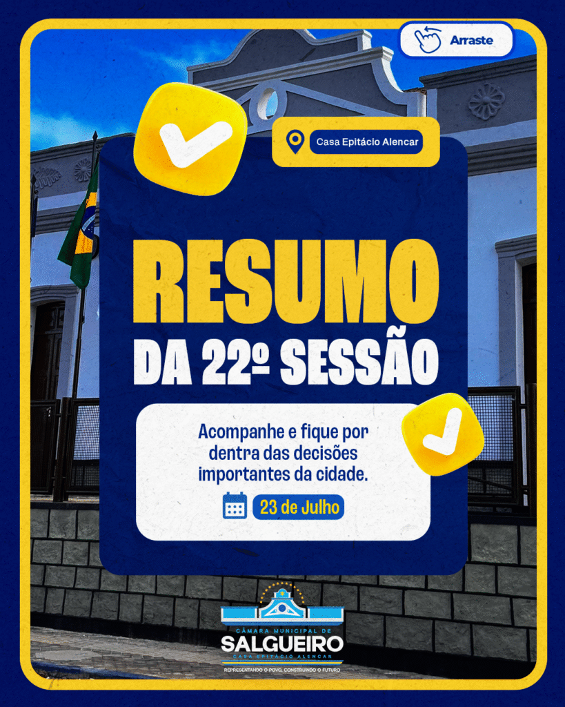 RESUMO DA 22ª SESSÃO ORDINÁRIA